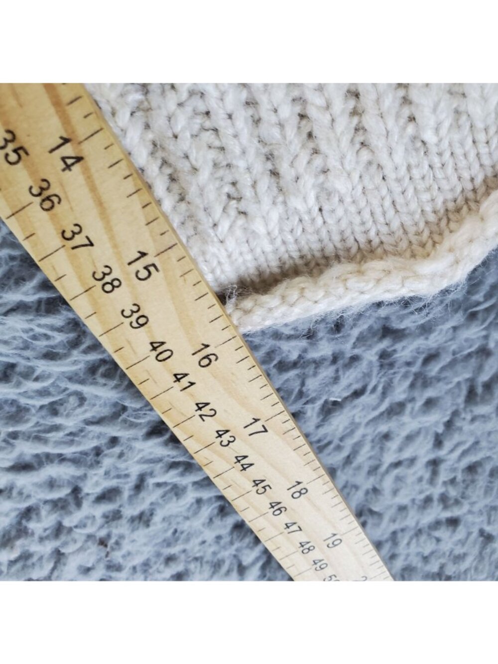 Universal Thread Sweater Womens Large Ivory Cable Knit Pullover - Picture 6 of 8